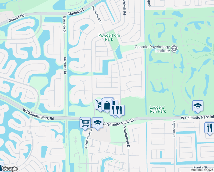 map of restaurants, bars, coffee shops, grocery stores, and more near 11474 Country Sound Court in Boca Raton