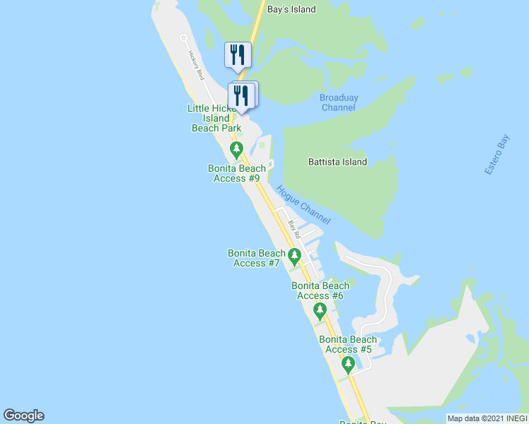 map of restaurants, bars, coffee shops, grocery stores, and more near 26398 Hickory Blvd in Bonita Springs