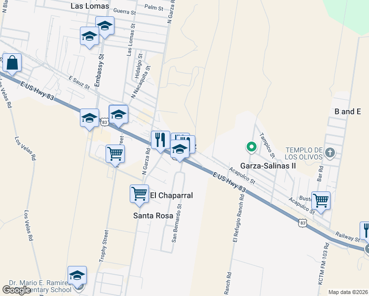map of restaurants, bars, coffee shops, grocery stores, and more near in Santa Cruz