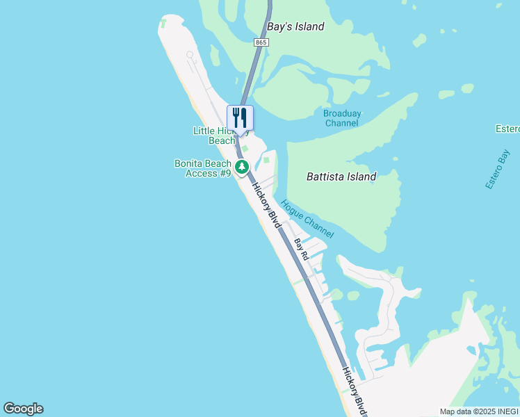 map of restaurants, bars, coffee shops, grocery stores, and more near 26321 Hickory Boulevard in Bonita Springs