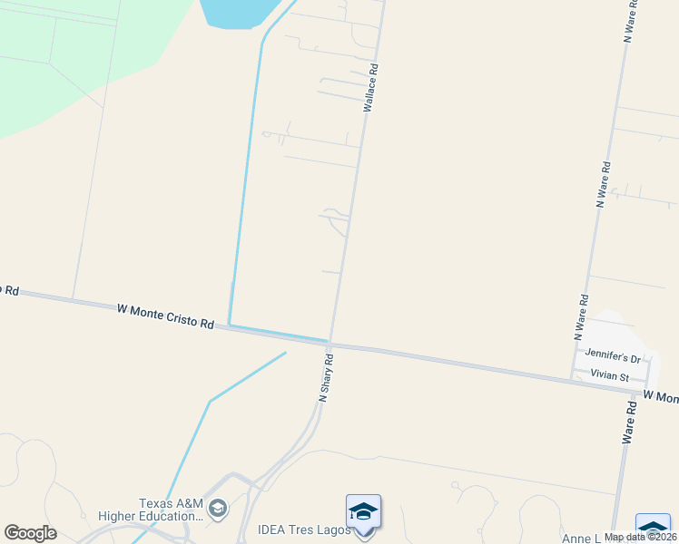 map of restaurants, bars, coffee shops, grocery stores, and more near 16009 Wallace Road in Edinburg