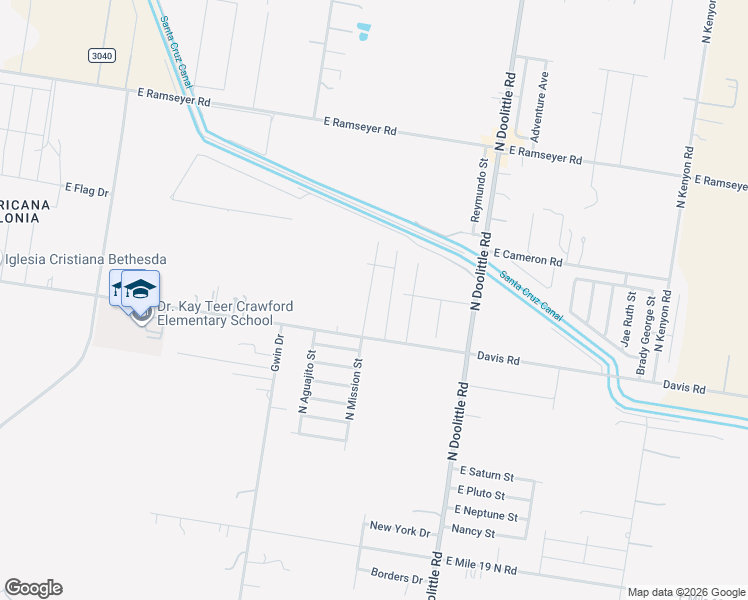 map of restaurants, bars, coffee shops, grocery stores, and more near 2705 Davis Road in Edinburg