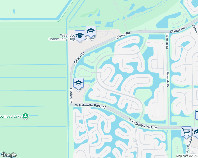 map of restaurants, bars, coffee shops, grocery stores, and more near 12949 Hyland Circle in Boca Raton
