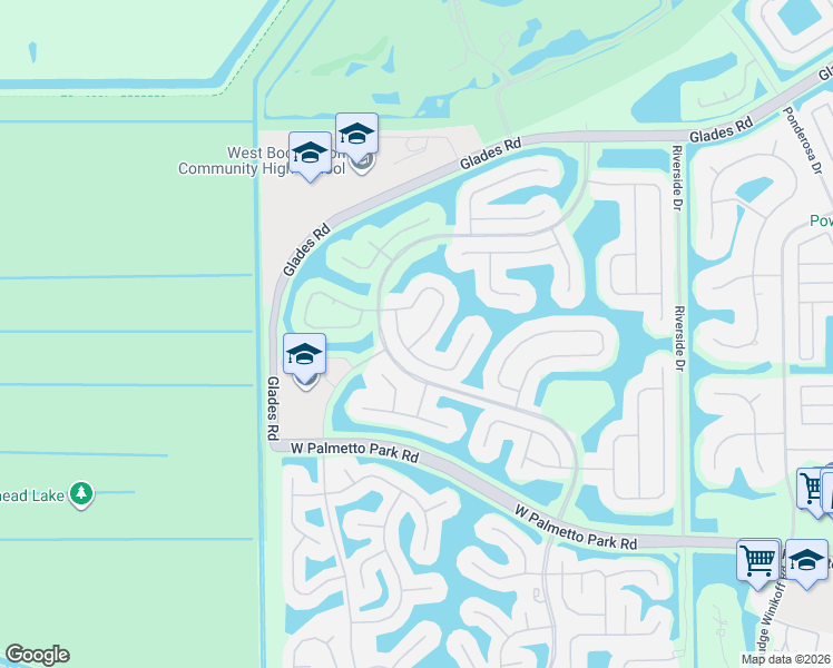 map of restaurants, bars, coffee shops, grocery stores, and more near 21318 Gosier Way in Boca Raton