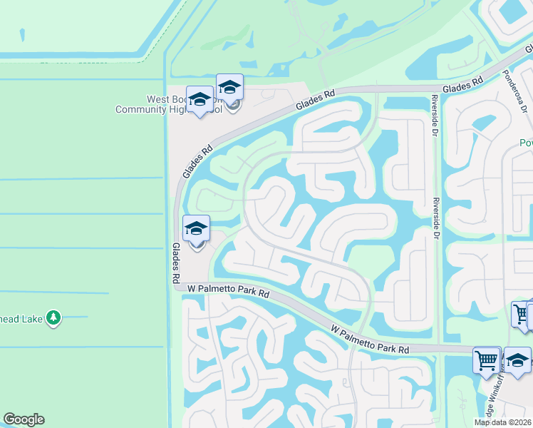 map of restaurants, bars, coffee shops, grocery stores, and more near 21326 Gosier Way in Boca Raton