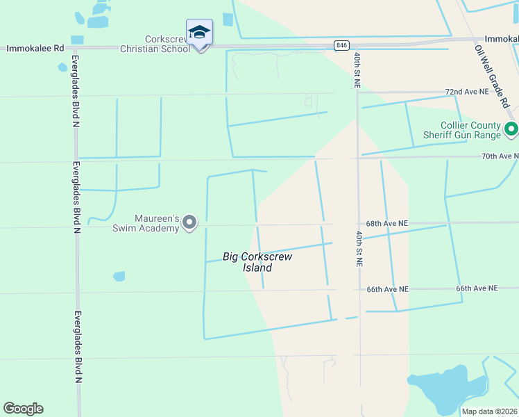 map of restaurants, bars, coffee shops, grocery stores, and more near 3665 68th Avenue Northeast in Naples