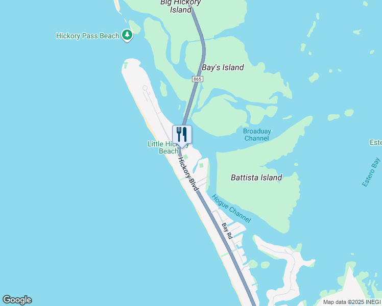 map of restaurants, bars, coffee shops, grocery stores, and more near 26131 Hickory Boulevard in Bonita Springs