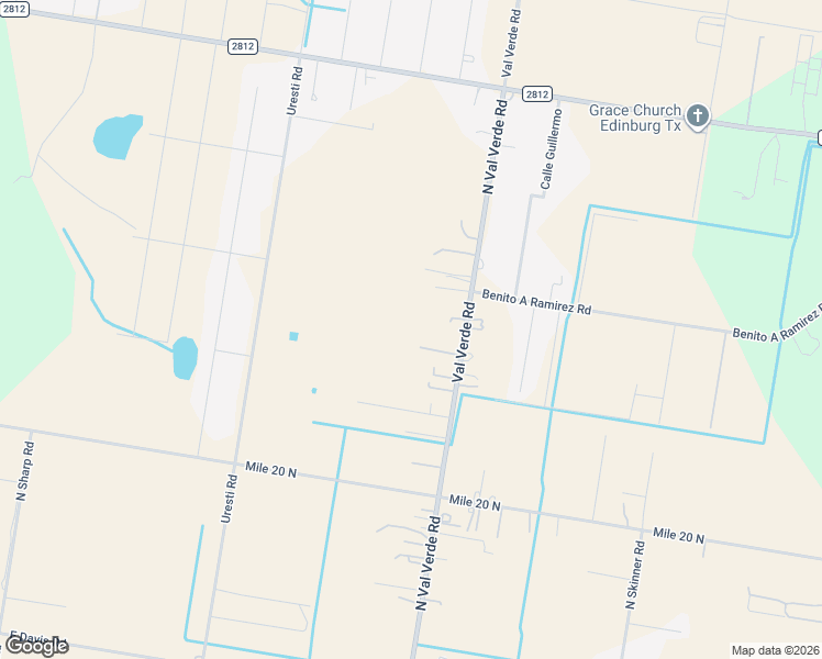 map of restaurants, bars, coffee shops, grocery stores, and more near 23415 N Val Verde Rd in Edinburg