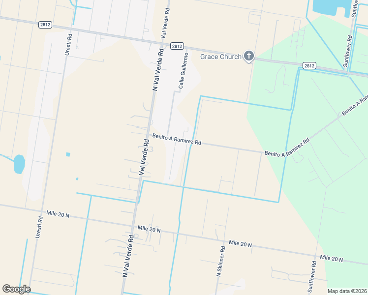 map of restaurants, bars, coffee shops, grocery stores, and more near 15001 Benito A Ramirez Road in Edcouch