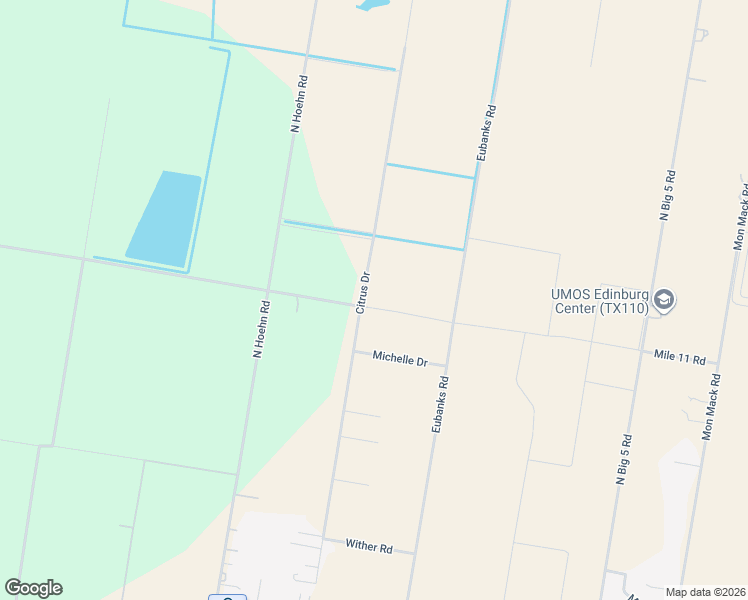 map of restaurants, bars, coffee shops, grocery stores, and more near 5223 Eubanks Road in Edinburg