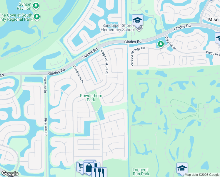 map of restaurants, bars, coffee shops, grocery stores, and more near 21299 Purple Sage Lane in Boca Raton