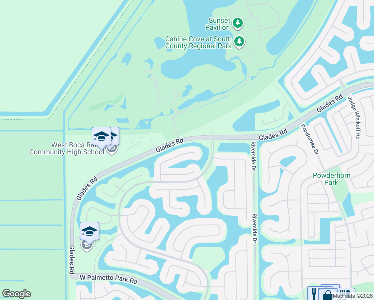 map of restaurants, bars, coffee shops, grocery stores, and more near 12301 Cascades Pointe Drive in Boca Raton