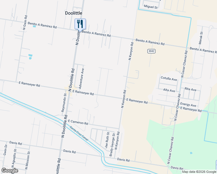 map of restaurants, bars, coffee shops, grocery stores, and more near 6318 Earth Drive in Edinburg