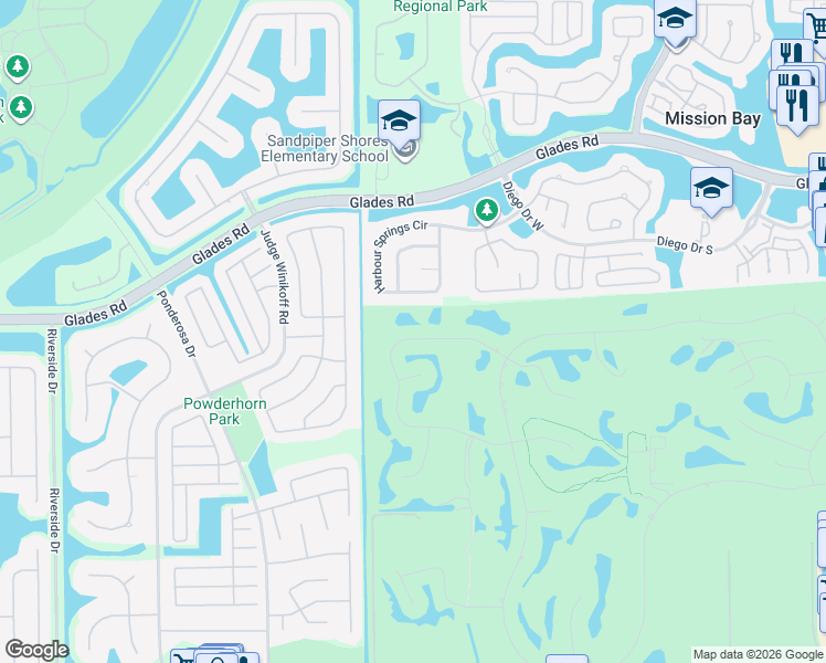 map of restaurants, bars, coffee shops, grocery stores, and more near 11252 Cloverleaf Circle in Boca Raton