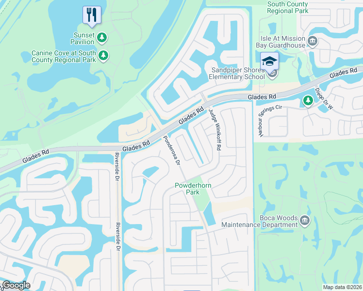 map of restaurants, bars, coffee shops, grocery stores, and more near 11869 Woodtones Lane in Boca Raton
