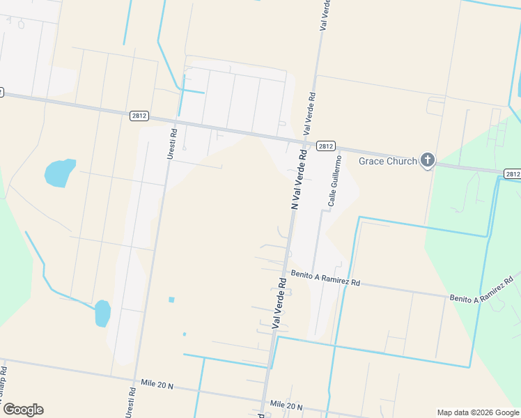 map of restaurants, bars, coffee shops, grocery stores, and more near 23725 Val Verde Road in Edinburg