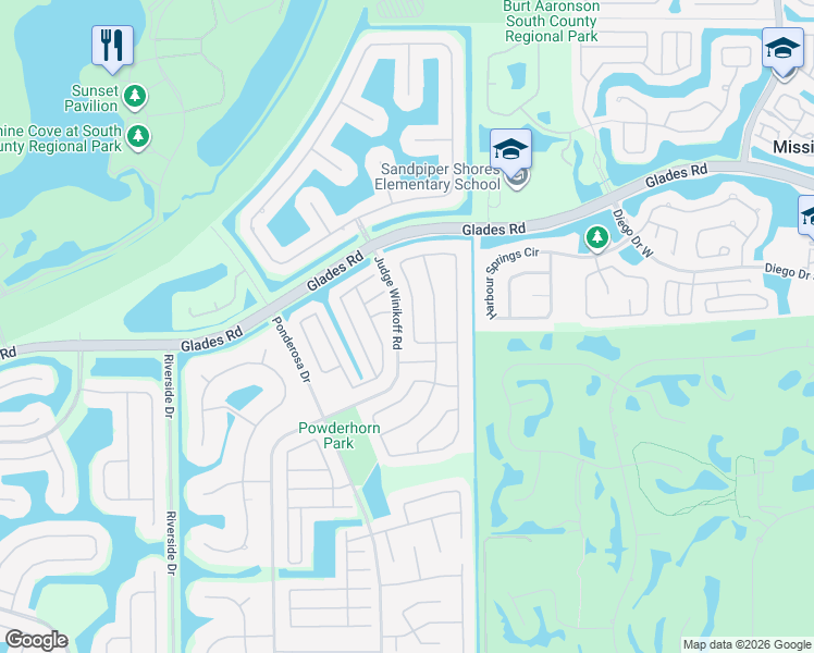 map of restaurants, bars, coffee shops, grocery stores, and more near 20840 Sugarloaf Lane in Boca Raton