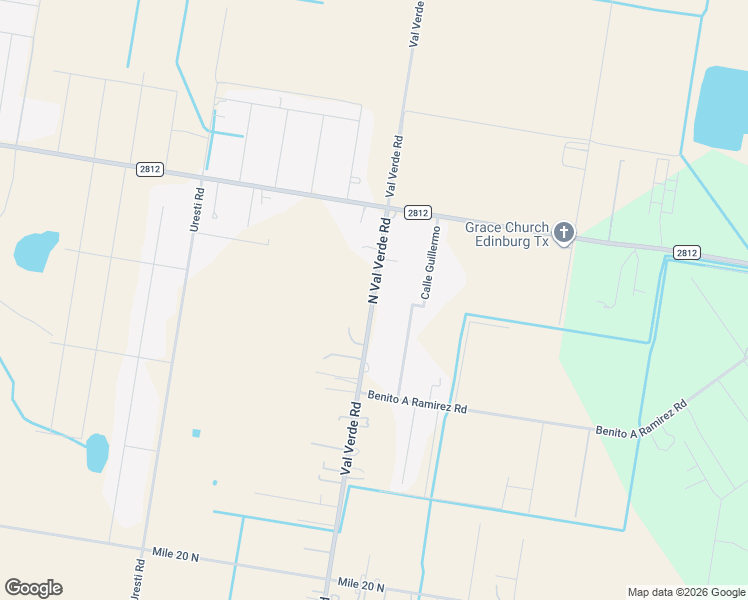map of restaurants, bars, coffee shops, grocery stores, and more near 23768 North Val Verde Road in Edinburg