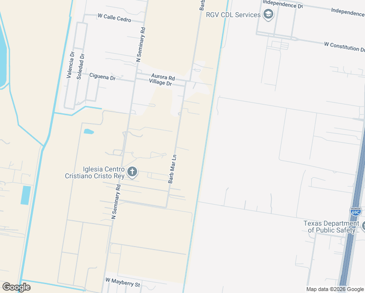 map of restaurants, bars, coffee shops, grocery stores, and more near 5614 Barb Mar Lane in Edinburg