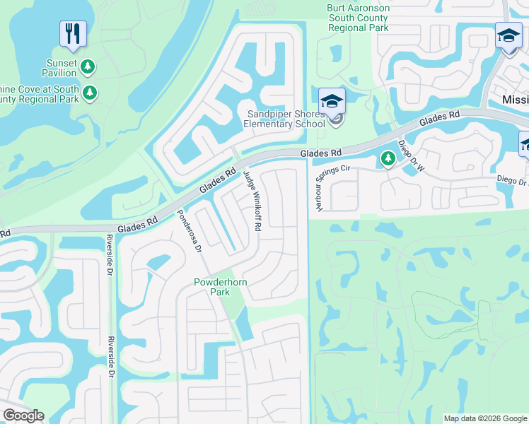 map of restaurants, bars, coffee shops, grocery stores, and more near 20840 Sugarloaf Lane in Boca Raton