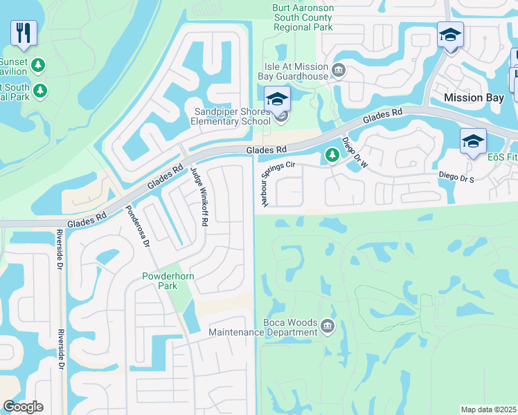 map of restaurants, bars, coffee shops, grocery stores, and more near 11149 Harbour Springs Cir in Boca Raton