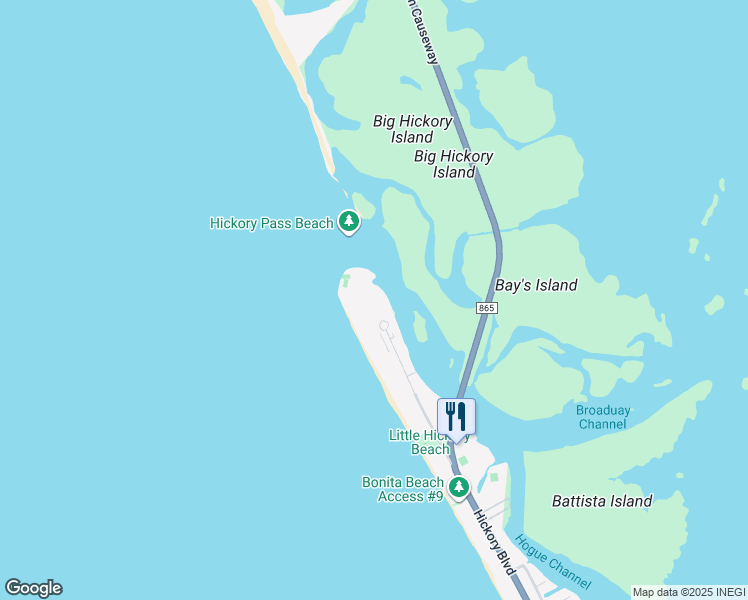 map of restaurants, bars, coffee shops, grocery stores, and more near 25730 Hickory Boulevard in Bonita Springs