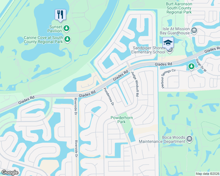 map of restaurants, bars, coffee shops, grocery stores, and more near 11869 Woodtones Lane in Boca Raton