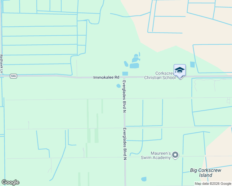 map of restaurants, bars, coffee shops, grocery stores, and more near 7241 Everglades Boulevard North in Naples