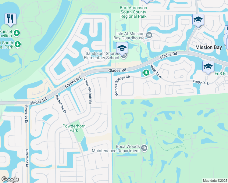 map of restaurants, bars, coffee shops, grocery stores, and more near 11149 Harbour Springs Circle in Boca Raton