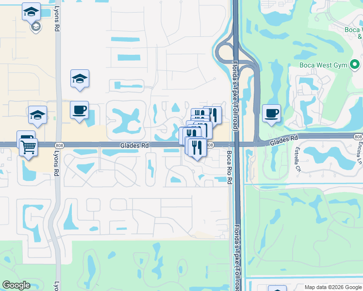 8210 Glades Rd, Boca Raton FL Walk Score