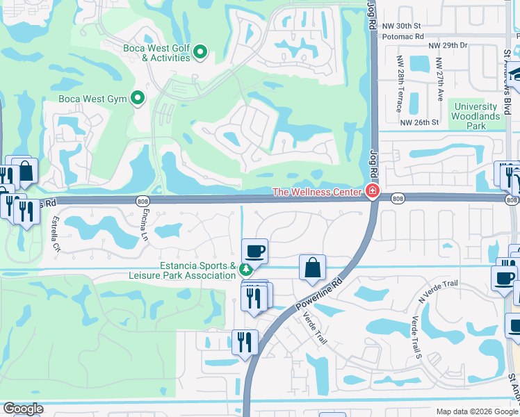 map of restaurants, bars, coffee shops, grocery stores, and more near 6923 Corto Circle in Boca Raton