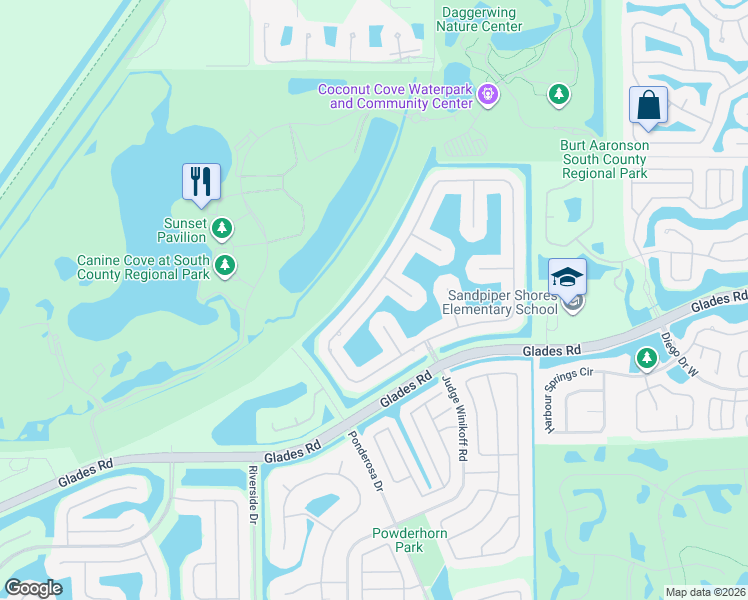 map of restaurants, bars, coffee shops, grocery stores, and more near 11711 Island Lakes Lane in Boca Raton