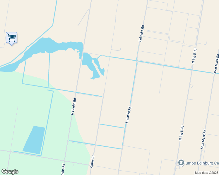 map of restaurants, bars, coffee shops, grocery stores, and more near 18350 Citrus Drive in Edinburg