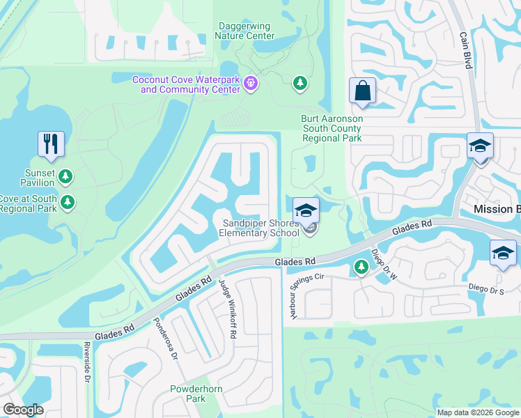 map of restaurants, bars, coffee shops, grocery stores, and more near 11283 Island Lakes Lane in Boca Raton