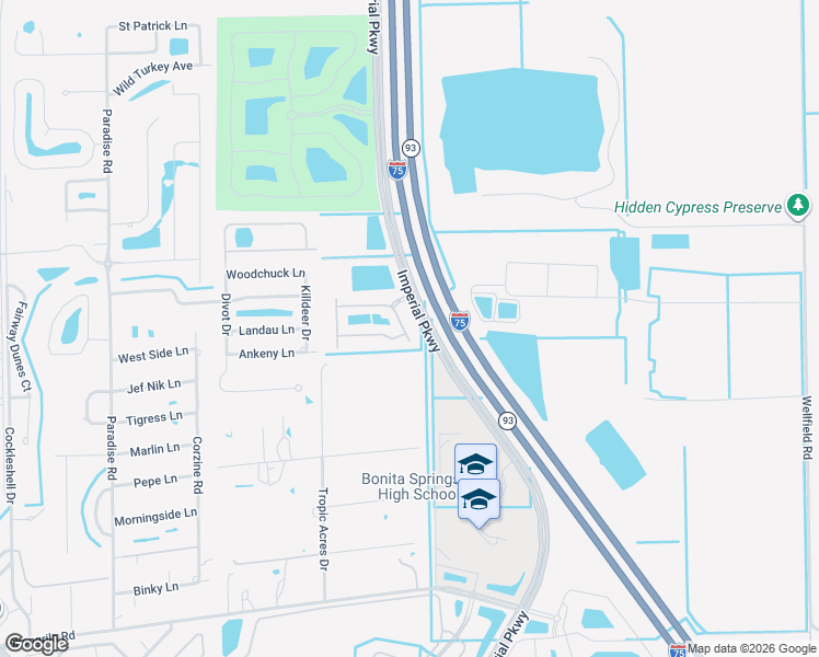 map of restaurants, bars, coffee shops, grocery stores, and more near 10871 Alvara Way in Bonita Springs