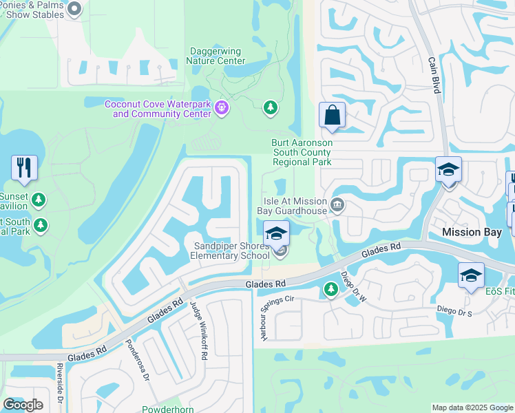 map of restaurants, bars, coffee shops, grocery stores, and more near 20376 Hacienda Court in Boca Raton
