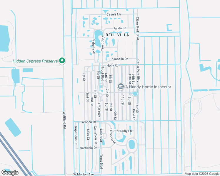 map of restaurants, bars, coffee shops, grocery stores, and more near 25501 Trost Boulevard in Bonita Springs