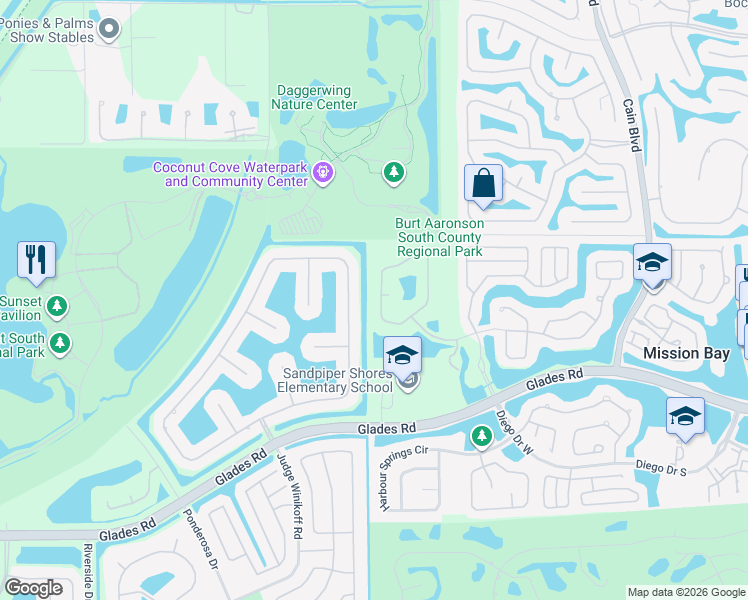 map of restaurants, bars, coffee shops, grocery stores, and more near 20376 Hacienda Court in Boca Raton