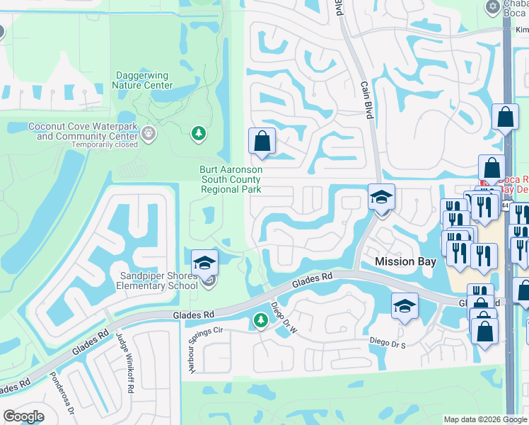 map of restaurants, bars, coffee shops, grocery stores, and more near 10921 Haydn Drive in Boca Raton