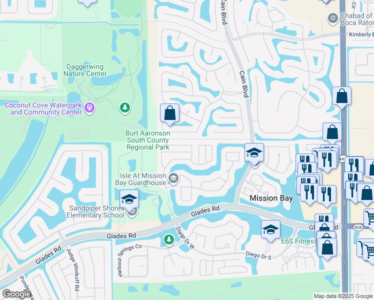 map of restaurants, bars, coffee shops, grocery stores, and more near 10879 Ravel Court in Boca Raton