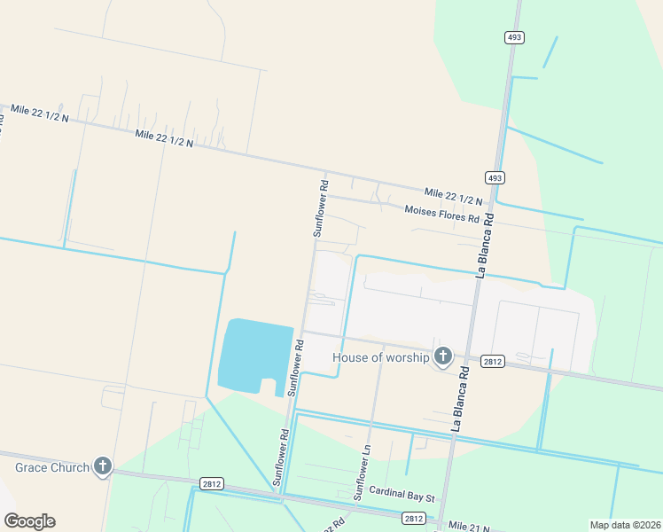 map of restaurants, bars, coffee shops, grocery stores, and more near 7312 North Tower Road in Edinburg