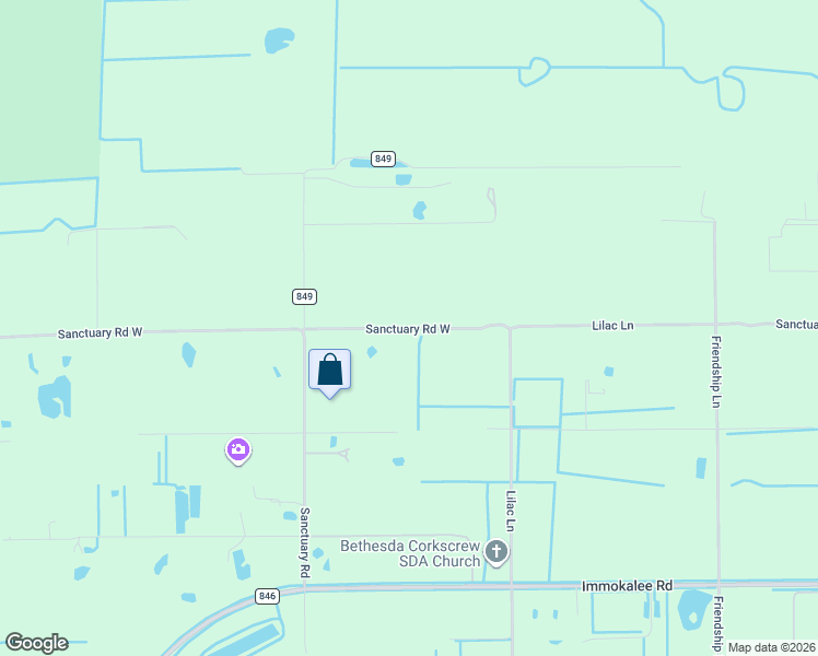 map of restaurants, bars, coffee shops, grocery stores, and more near 1363 Sanctuary Road West in Naples