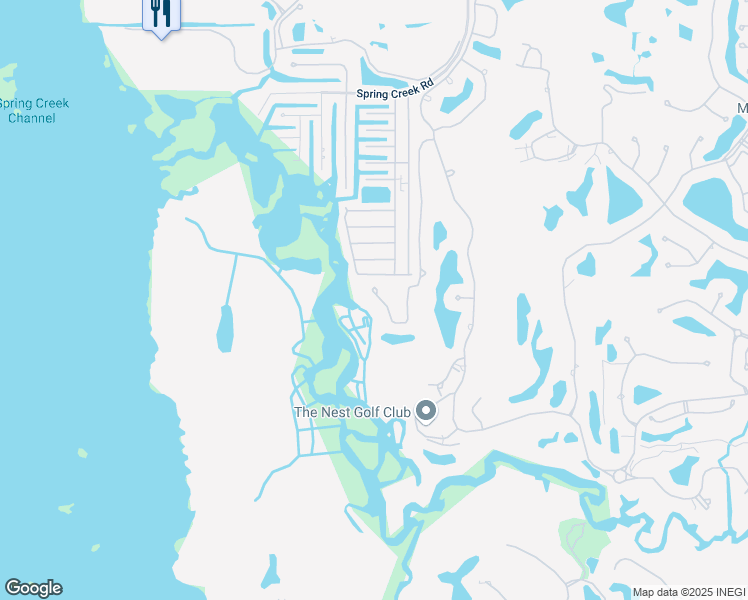 map of restaurants, bars, coffee shops, grocery stores, and more near 25231 Bay Cedar Drive in Bonita Springs
