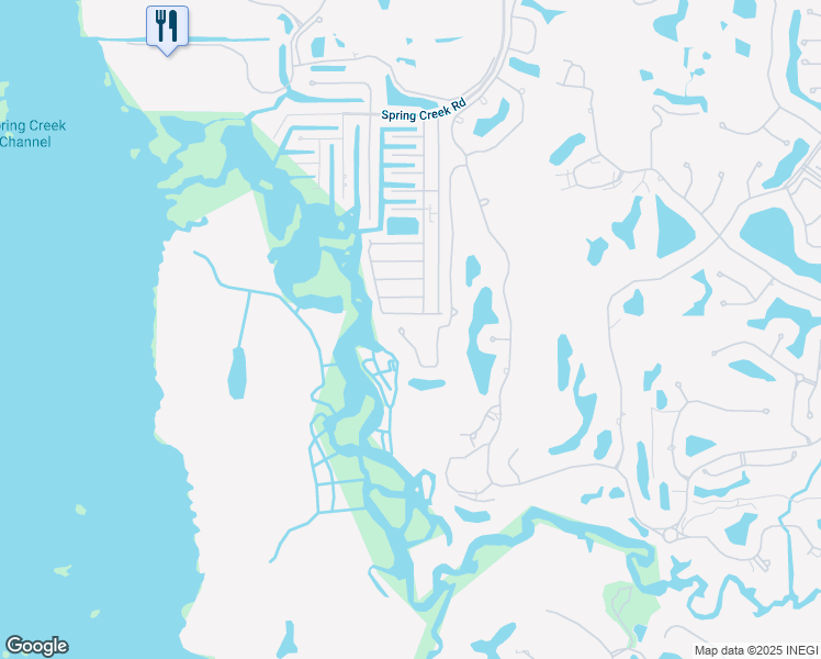 map of restaurants, bars, coffee shops, grocery stores, and more near 25260 Bay Cedar Drive in Bonita Springs