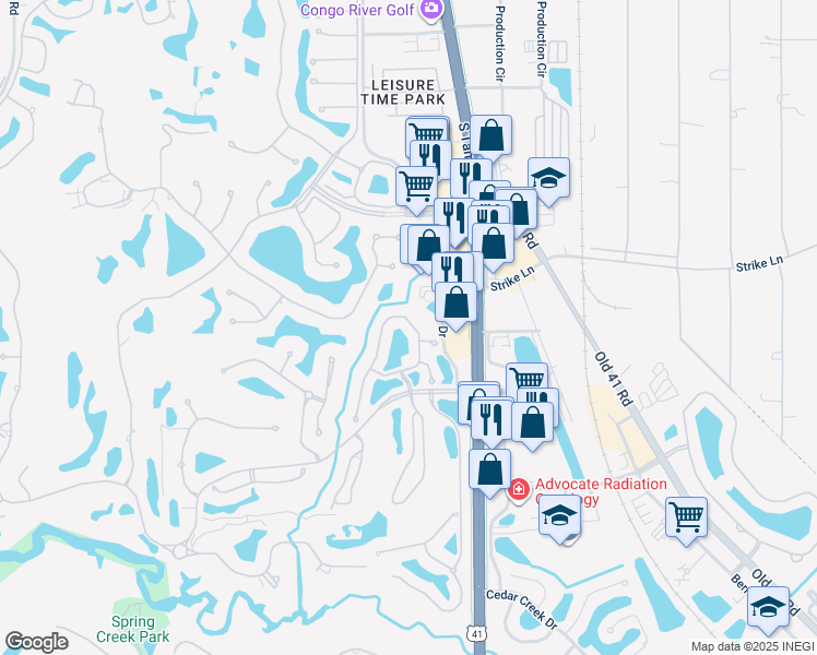 map of restaurants, bars, coffee shops, grocery stores, and more near 3401 Ballybridge Circle in Bonita Springs