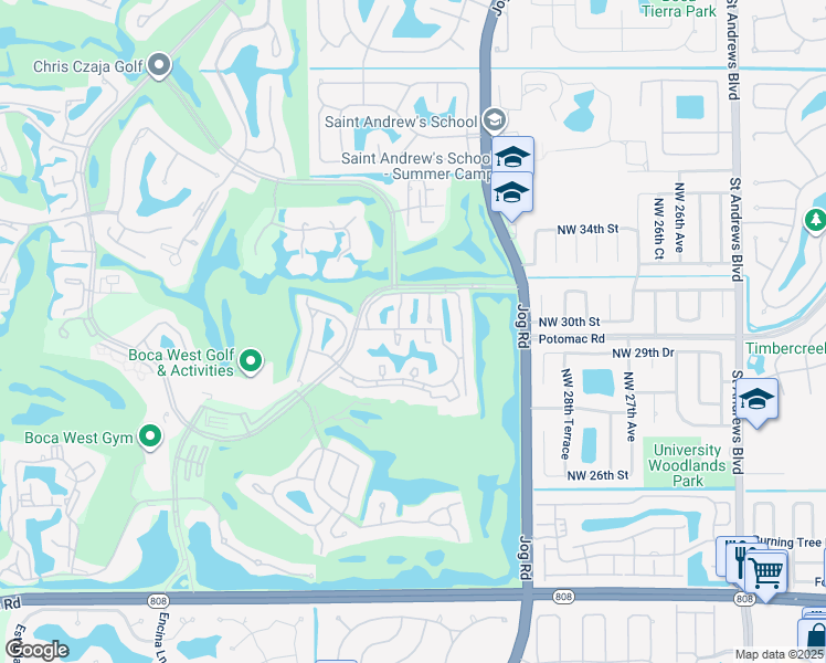 map of restaurants, bars, coffee shops, grocery stores, and more near 6786 Willow Wood Drive in Boca Raton