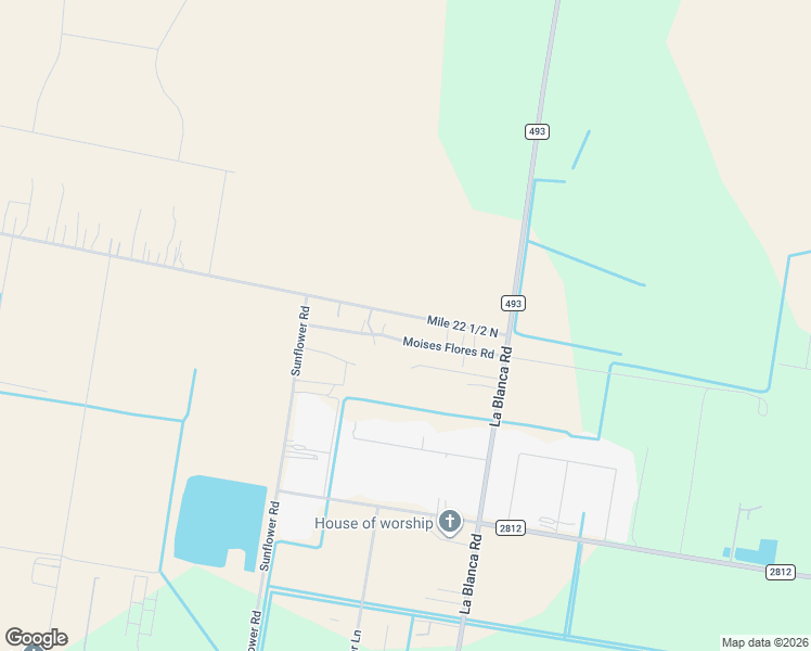 map of restaurants, bars, coffee shops, grocery stores, and more near 13702 Moises Flores Road in Edcouch