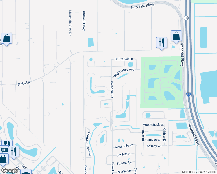 map of restaurants, bars, coffee shops, grocery stores, and more near 10104 Avonleigh Drive in Bonita Springs