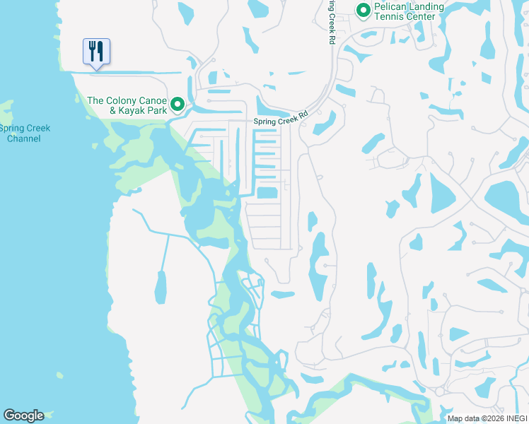 map of restaurants, bars, coffee shops, grocery stores, and more near 4833 Tahiti Drive in Bonita Springs
