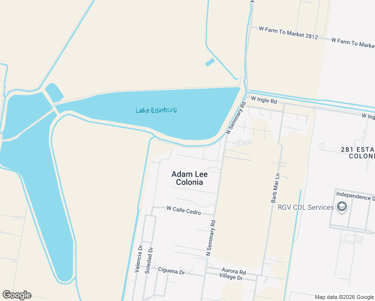 map of restaurants, bars, coffee shops, grocery stores, and more near 1822 Lakeside Drive in Edinburg